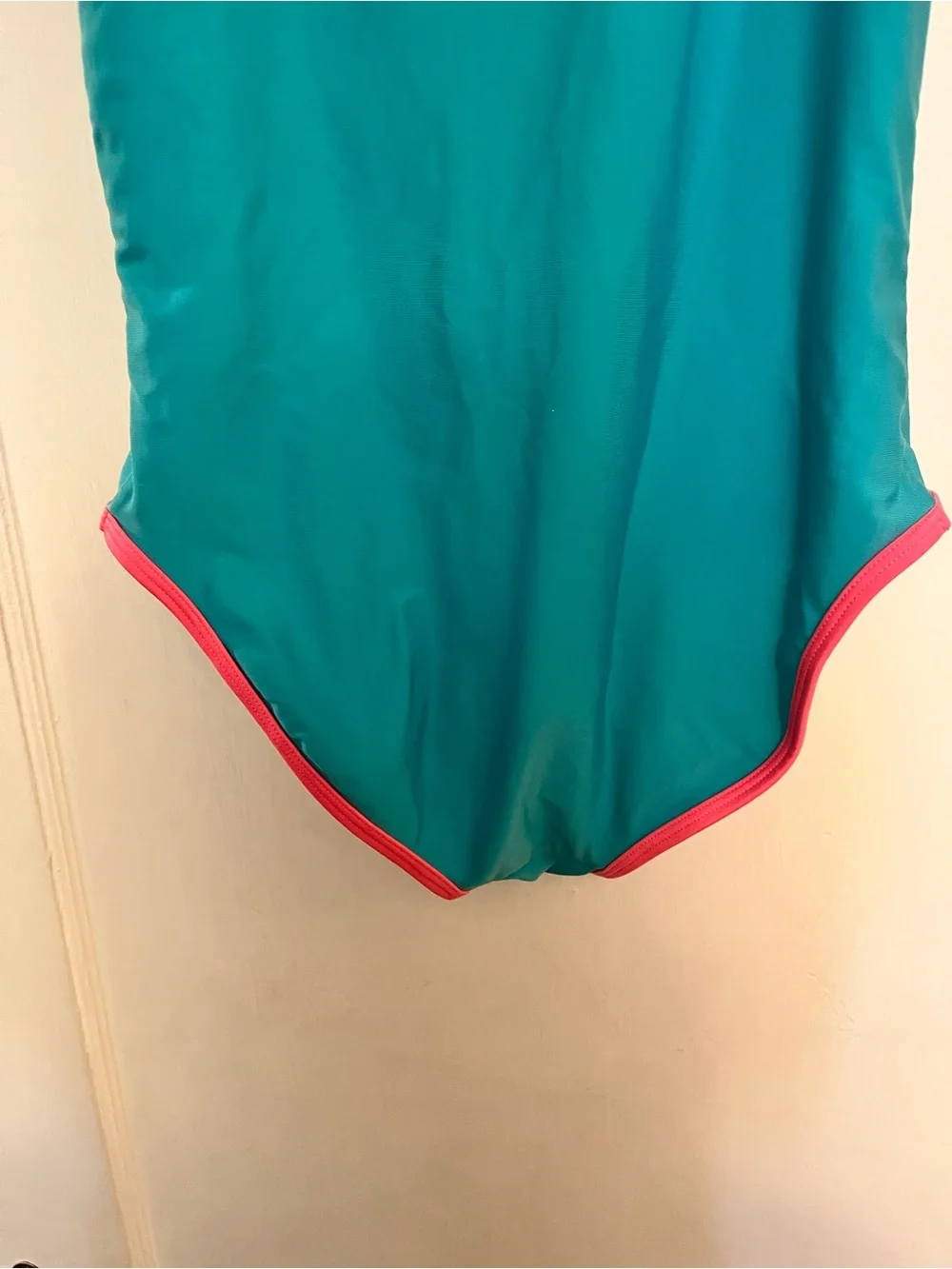 Cat & Jack Girls Teal One-Piece Swimsuit with Pink Trim